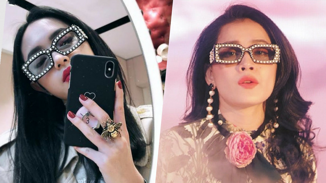 Châu Bùi 'mang lại' kính Gucci của Chi Pu khi cùng Decao đến Paris xem thời trang