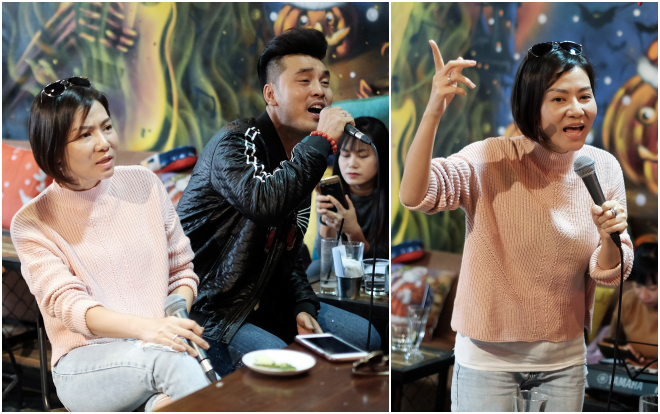 Đáp máy bay từ châu Âu, Thu Minh mặt mộc vội đến tập luyện liveshow Ưng Hoàng Phúc