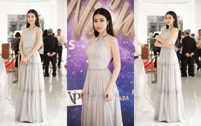 Sau khi sánh bước cùng Bùi Tiến Dũng, Đỗ Mỹ Linh khoe nhan sắc 'vạn người mê' lẻ bóng đi sự kiện