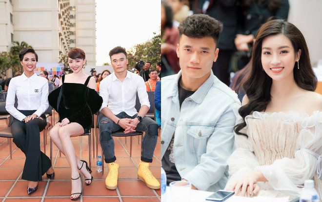 Sánh bước cùng dàn mỹ nhân Vbiz, Bùi Tiến Dũng chỉ diện sơ-mi trắng đã khiến chị em xao xuyến