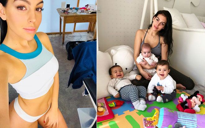 Bạn gái Ronaldo khoe dáng 'nuột nà' sau 4 tháng sinh con