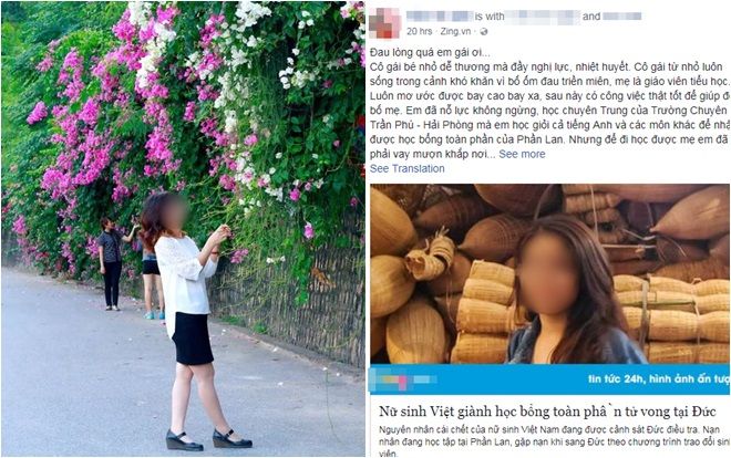 Bạn bè tiếc thương nữ sinh Việt nghi bị sát hại tại Đức, mong các nhà hảo tâm giúp đỡ để gia đình đưa thi thể về nước