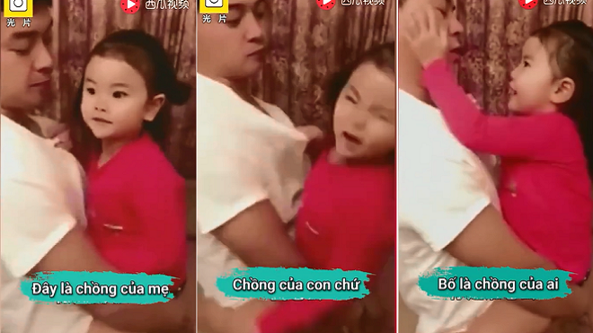 Clip triệu view: Con gái bám bố không rời, thậm chí còn tuyên bố 'chồng của con không phải của mẹ'