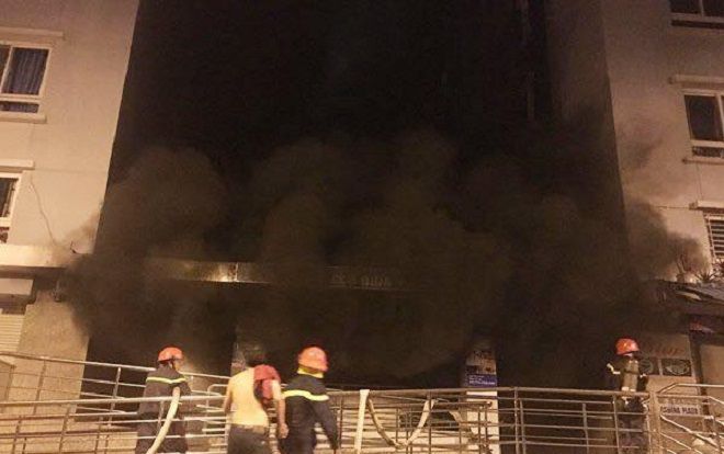 Những hình ảnh kinh hoàng trong vụ cháy chung cư cao cấp Carina ở Sài Gòn