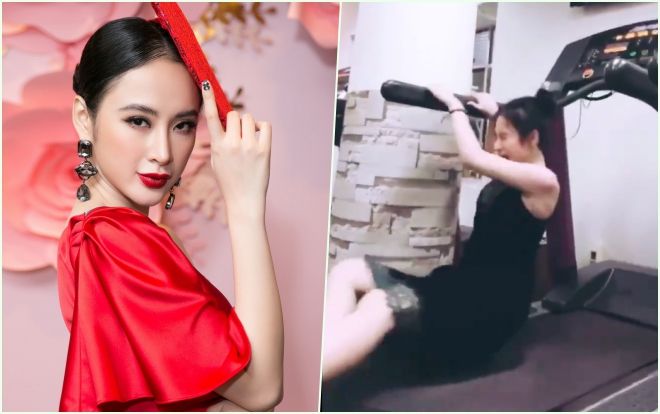 Theo trend nhảy trên máy chạy bộ, Angela Phương Trinh nhận cái kết đắng