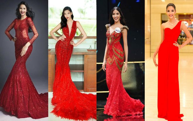 Phải lòng với váy áo sắc đỏ, Hoàng Thùy đích thị là 'nàng hoa dâm bụt' thứ thiệt trong Vbiz