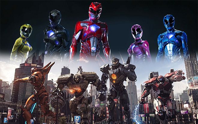 Có gì giống nhau giữa 'Pacific Rim' và loạt phim '5 anh em siêu nhân'?