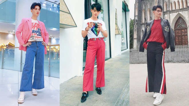 Đào Bá Lộc phối đồ tài tình với quần ống rộng, khoe chân dài không kém mỹ nhân Vbiz