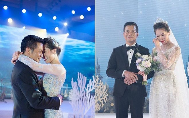 Cận cảnh đám cưới như một đại dương cổ tích của Shark Hưng và cô dâu xinh đẹp