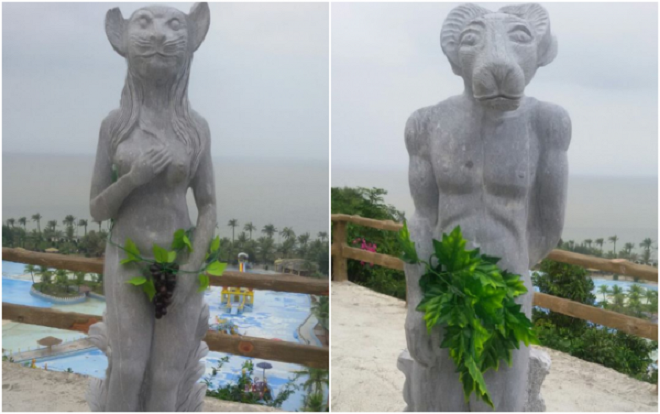 Yêu cầu quây loạt tượng 12 con giáp khỏa thân lại để chờ đánh giá mỹ thuật