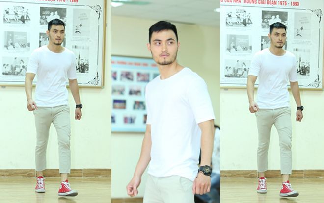 Thạc sĩ tài chính 27 tuổi cao gần 1m9 gây chú ý buổi training Siêu mẫu VN 2018