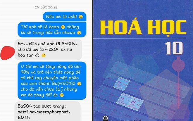 Màn tỏ tình bằng công thức Hóa học siêu 'hack não' nhưng vẫn được dân mạng like nhiệt tình