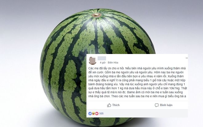 Kể chuyện người yêu mang dưa hấu 10.000 đồng đến ra mắt, cô gái được '500 anh em' hiến kế tặng lại kẹo cao su