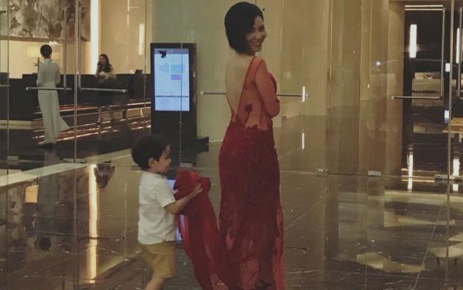 Khoảnh khắc hiếm hoi: Thu Minh chia sẻ ảnh rõ mặt con trai 2 tuổi