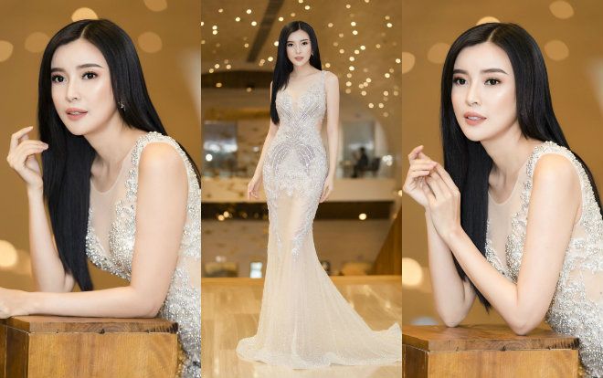 Cao Thái Hà diện váy xuyên thấu mỏng như sương để lộ vòng eo 58 cm tại sự kiện