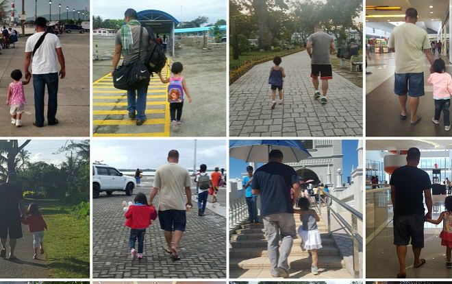 Bộ ảnh đáng yêu nhất hôm nay: Cha dắt tay con đi khắp thế gian