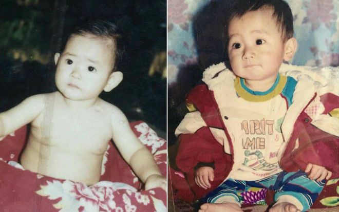 Tướng phu thê là có thật, không tin thì nhìn ảnh như hai giọt nước thuở bé của cặp đôi này