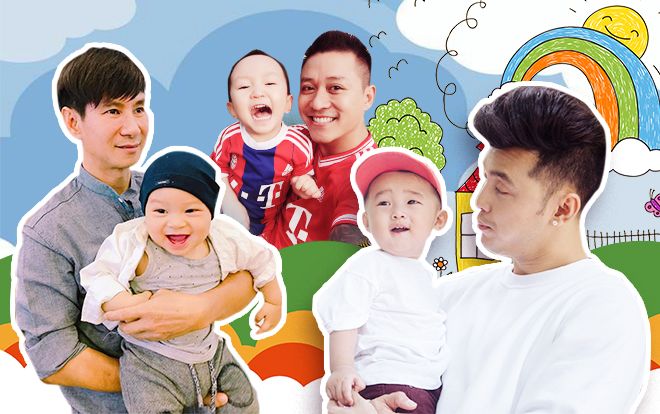 Sao Việt từ 'soái ca' thành 'bố bỉm sữa': Cuộc hành trình chỉ cần tình yêu thương!