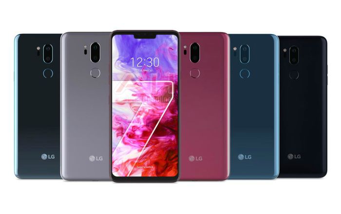 LG G7 lần đầu tiên lộ diện rõ nét, có tới 5 phiên bản màu máy khác nhau