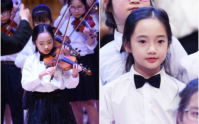 Thần thái 'không đùa được đâu' của bé gái từng được mệnh danh là 'tiểu Châu Tấn' khi trình diễn violin