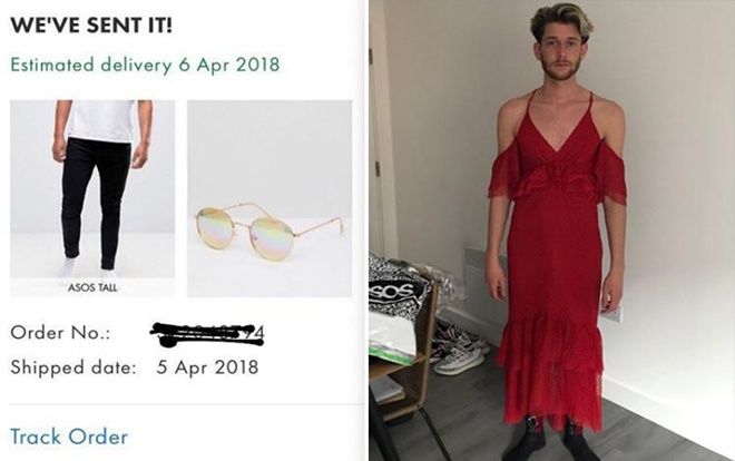 Đặt quần jeans trên mạng, nam thanh niên nhận được… váy