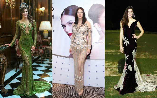 5 Hoa hậu Hoàn vũ thế giới 'phải lòng' với các thiết kế 'Made in Việt Nam'