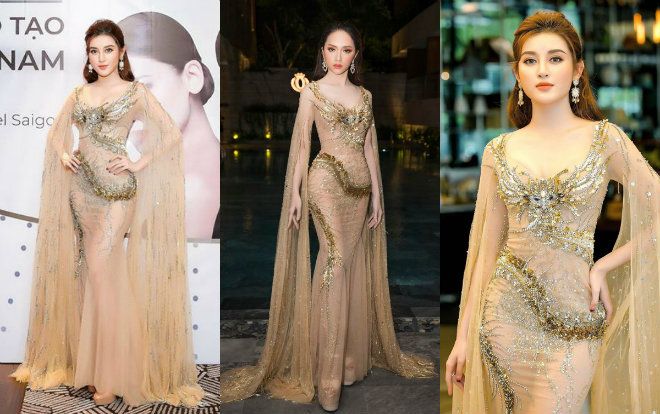 Huyền My tiếp tục 'khơi màn cuộc chiến' chung đụng váy áo xuyên thấu với Hoa hậu chuyển giới Hương Giang