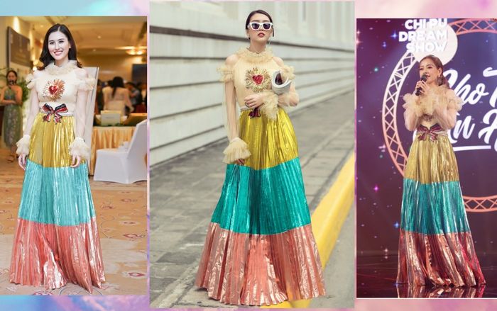 Diện lại váy 'thảm họa' của Chi Pu, 'vòng eo 53' Tường Linh ung dung dẫn đầu top sao đẹp