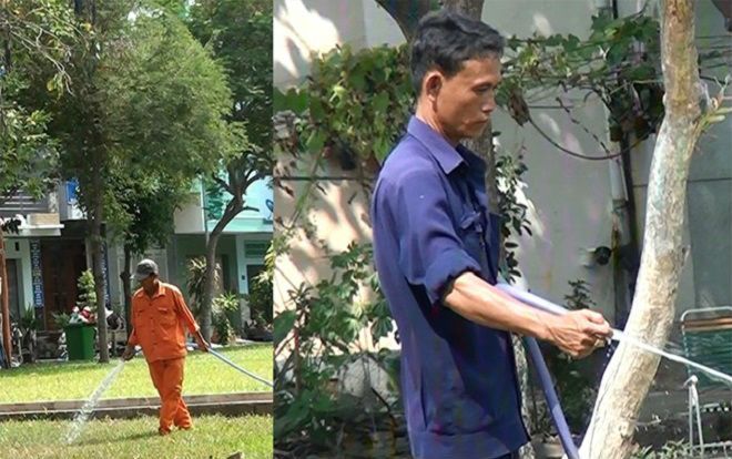 Tá hỏa vì dùng nước cống tưới công viên