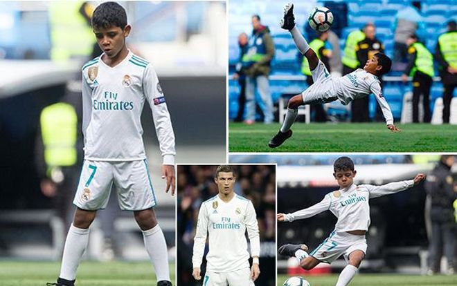 Con trai Ronaldo đạt danh hiệu vua phá lưới ở giải bóng đá cấp trường