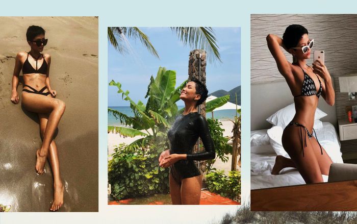 Chỉ trong 3 ngày, H'Hen Niê đã liên tục khoe hình thể có 1-0-2 với bikini nóng bỏng