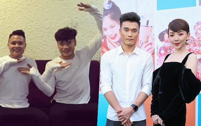 Ngày thường 'lầy lội' là thế nhưng khi đứng cạnh mỹ nhân V-biz, U23 Việt Nam khác biệt 'một trời một vực'