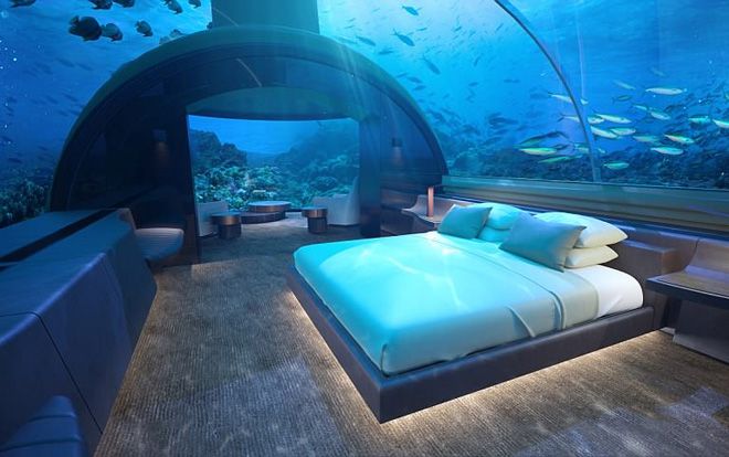 Khách sạn xa hoa dưới đáy biển đầu tiên trên thế giới, nơi du khách được ngủ cùng cá