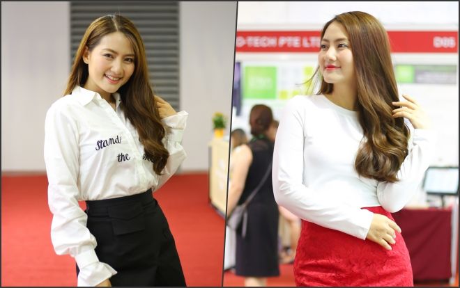 Ngọc Lan 'khoe' dáng chuẩn, đổi hai phong cách liên tục khi giao lưu cùng fan