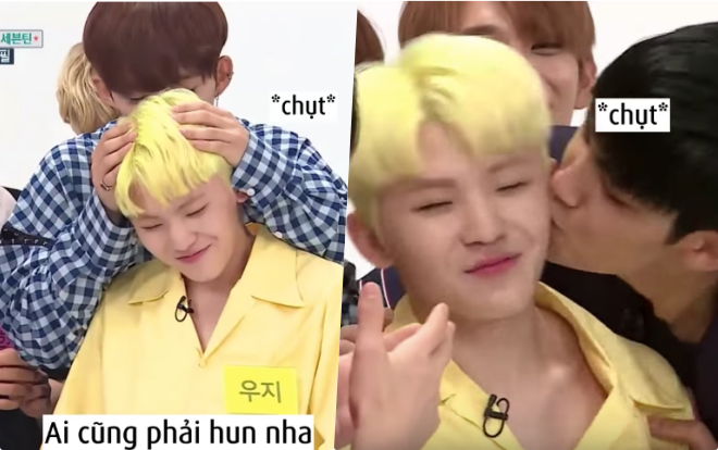 Còn ai hạnh phúc hơn Woozi: Chàng trai được SEVENTEEN dành cả tuổi thanh xuân để cưỡng hôn