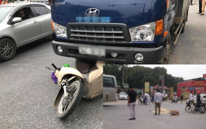 Bị xe tải cán tử vong, thi thể người phụ nữ không còn nguyên vẹn