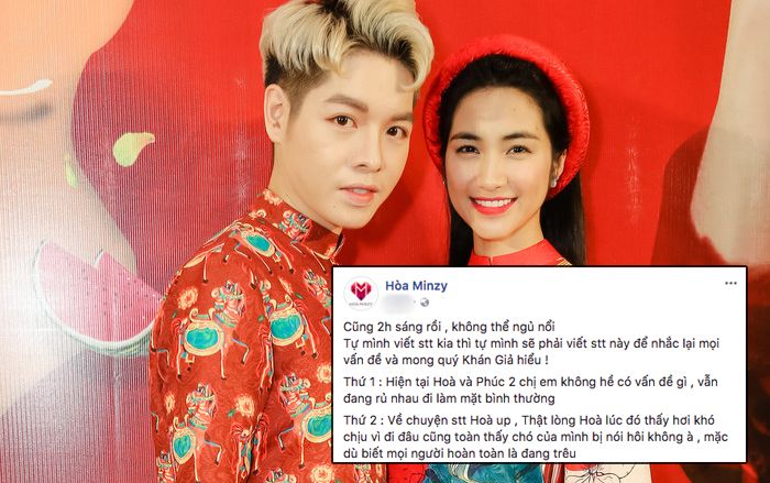 Hoà Minzy viết 'tâm thư', khẳng định vẫn tốt đẹp với Đức Phúc sau tin đồn rạn nứt tình bạn vì cún cưng
