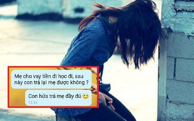 Bị bỏ rơi từ thuở lọt lòng, nữ sinh nhắn tin vay mẹ đẻ tiền để tiếp tục đi học sau khi bị trộm mất ví