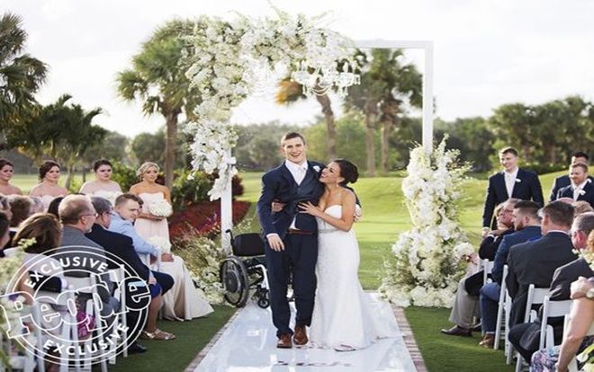 Chú rể bước đi trong ngày cưới sau 7 năm bất động và phép nhiệm màu của tình yêu