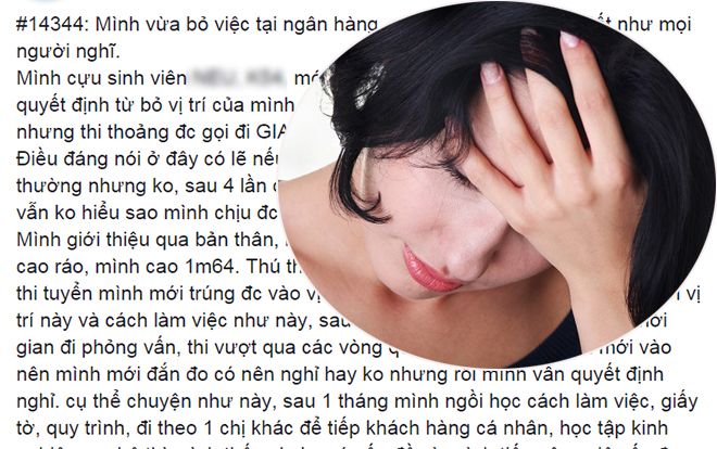 Tâm sự đắng lòng gửi sinh viên của cô gái phải bỏ việc ngân hàng vì nguyên nhân chua xót