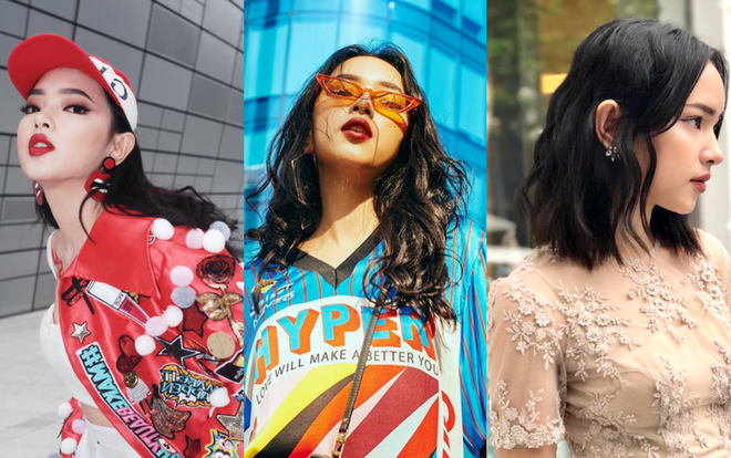 Châu Bùi chưng dụng đủ loại thời trang Tây Ta nhưng vẫn giữ mái tóc đen truyền thống của con gái Việt