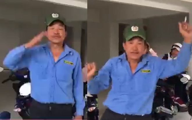 Sốt xình xịch với clip bác bảo vệ trổ tài hướng dẫn viên du lịch cực chất lại còn bắn tiếng Anh thần tốc