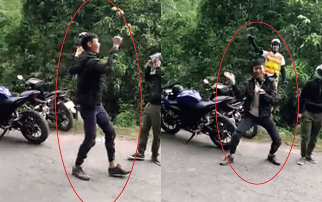 Hết trải bạt ngủ ở đường đèo, lại thêm nhóm phượt dừng xe rồi bật nhạc ‘quẩy’ giữa đường