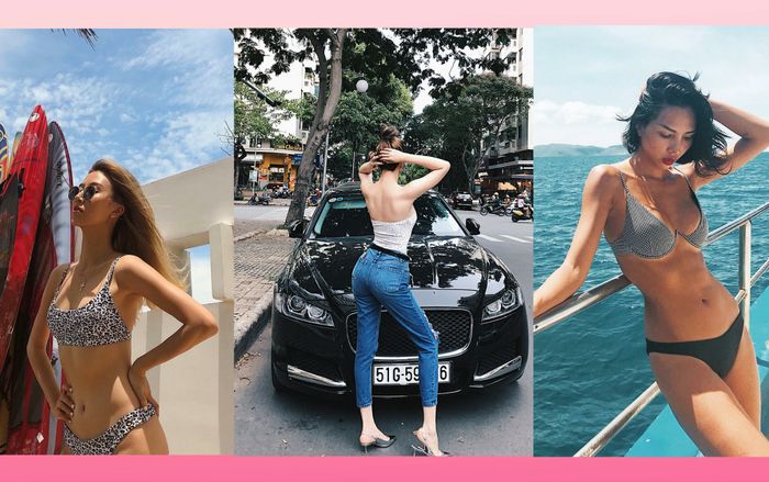 Quỳnh Anh Shyn diện bikini họa tiết, Thiều Bảo Trang gia nhập hội khoe mông dù chỉ diện quần jeans ôm 'kín như bưng'