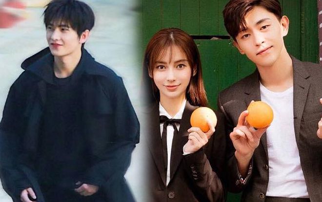 Angelababy lộ thân hình gầy gò, Dương Dương xuất hiện bảnh bao bên 'bạn gái' trên phim trường