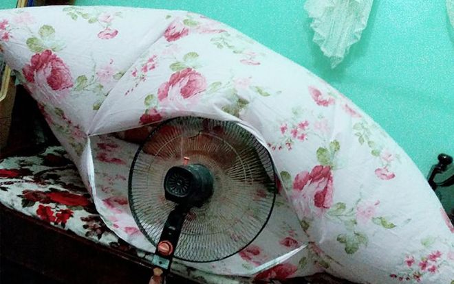 Không thể bá đạo hơn với cách chống nóng kiểu 'bong bóng vỏ chăn' của cư dân mạng