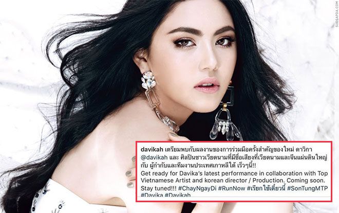 Davika gọi Sơn Tùng là nghệ sĩ Việt hàng đầu, xác nhận đạo diễn MV người Hàn Quốc