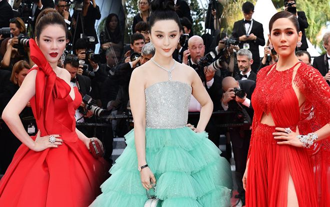 Phạm Băng Băng xinh như công chúa, Lý Nhã Kỳ và Chompoo Araya rực rỡ tại thảm đỏ LHP Cannes 2018