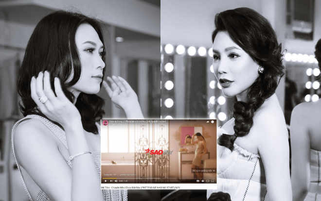 Phát hiện thú vị: MV Hồ Quỳnh Hương chạy quảng cáo ngay trên MV Mỹ Tâm