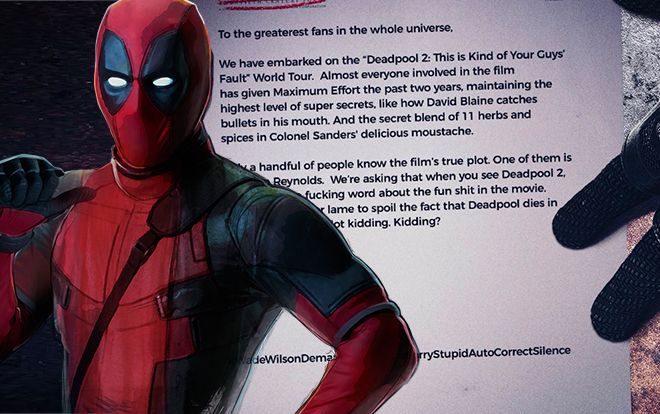 Deadpool tiếp tục 'lầy lội' khi bắt chước Thanos kêu gọi khán giả không tiết lộ nội dung phim